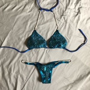 Toxic Angelz Custom Teal Competition Bikini